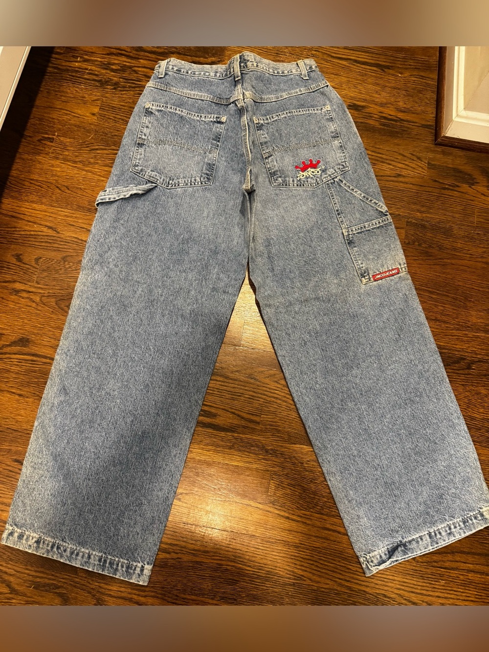 Vintage JNCO Jeans Mens 32x32 Blue Wide Leg Relaxed Fit Denim Carpenter Y2K